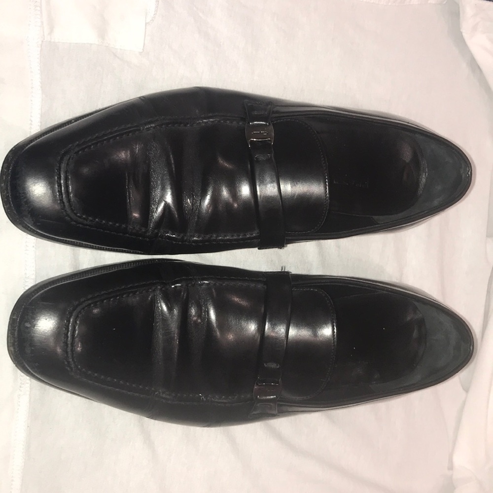 Men’s Salvatore Ferragamo black dress shoes